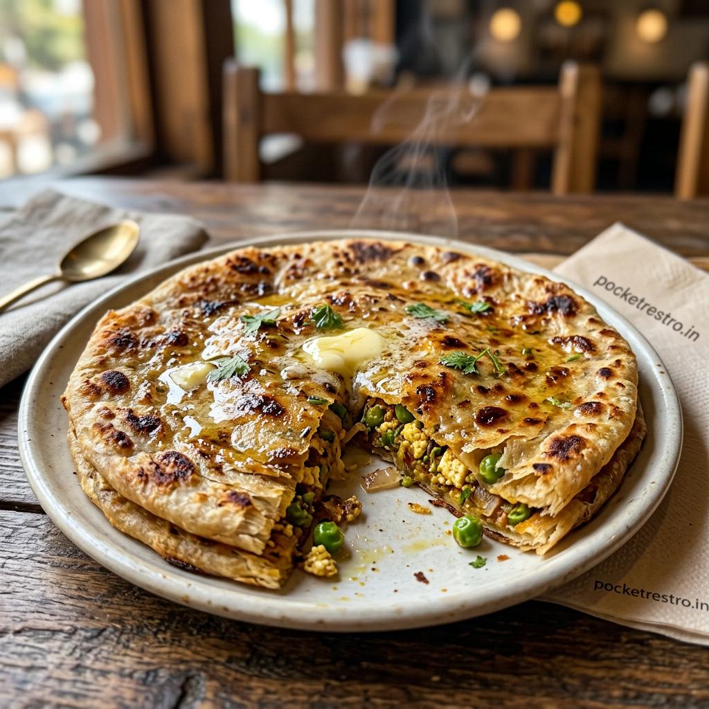 Combo Paratha Matar Paneer Paratha