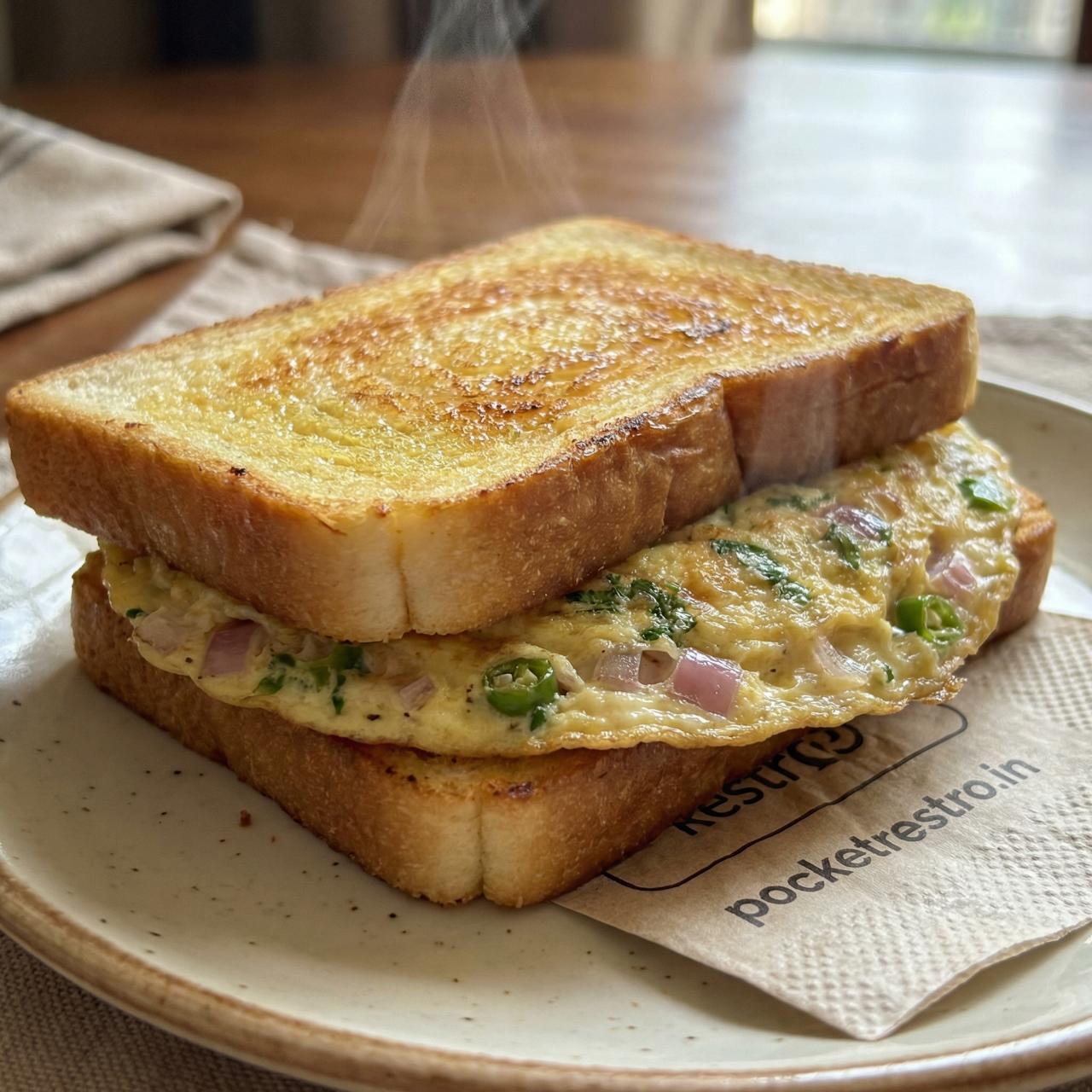 Egg Dishes Butter Bread Omelette
