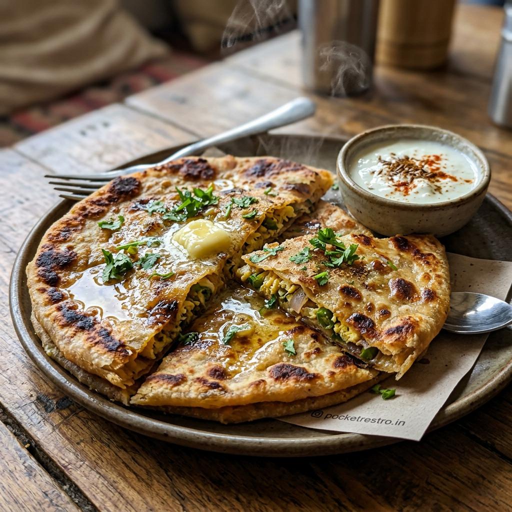 Egg Paratha Double Egg Paratha