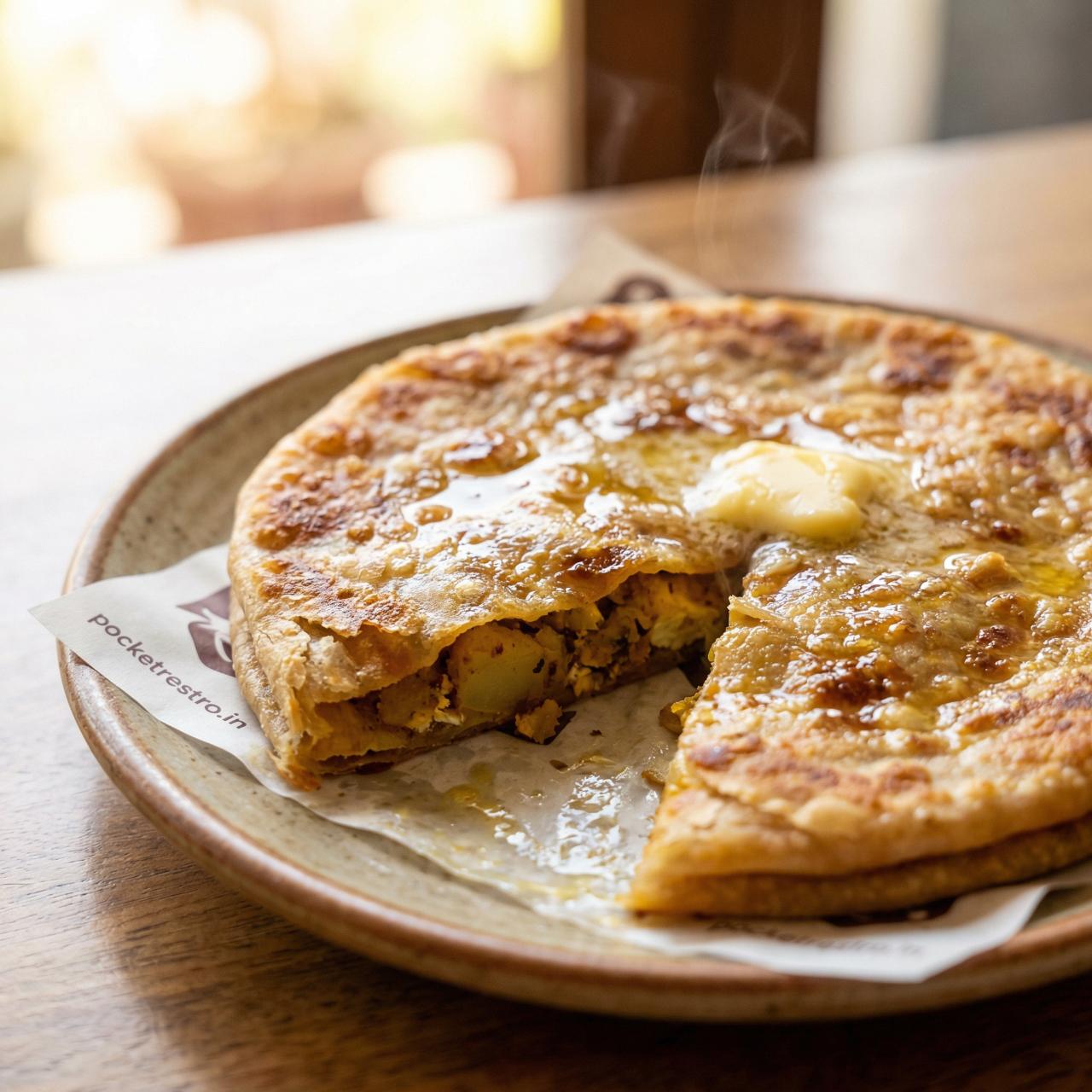 Egg Paratha Aloo Double Egg Paratha