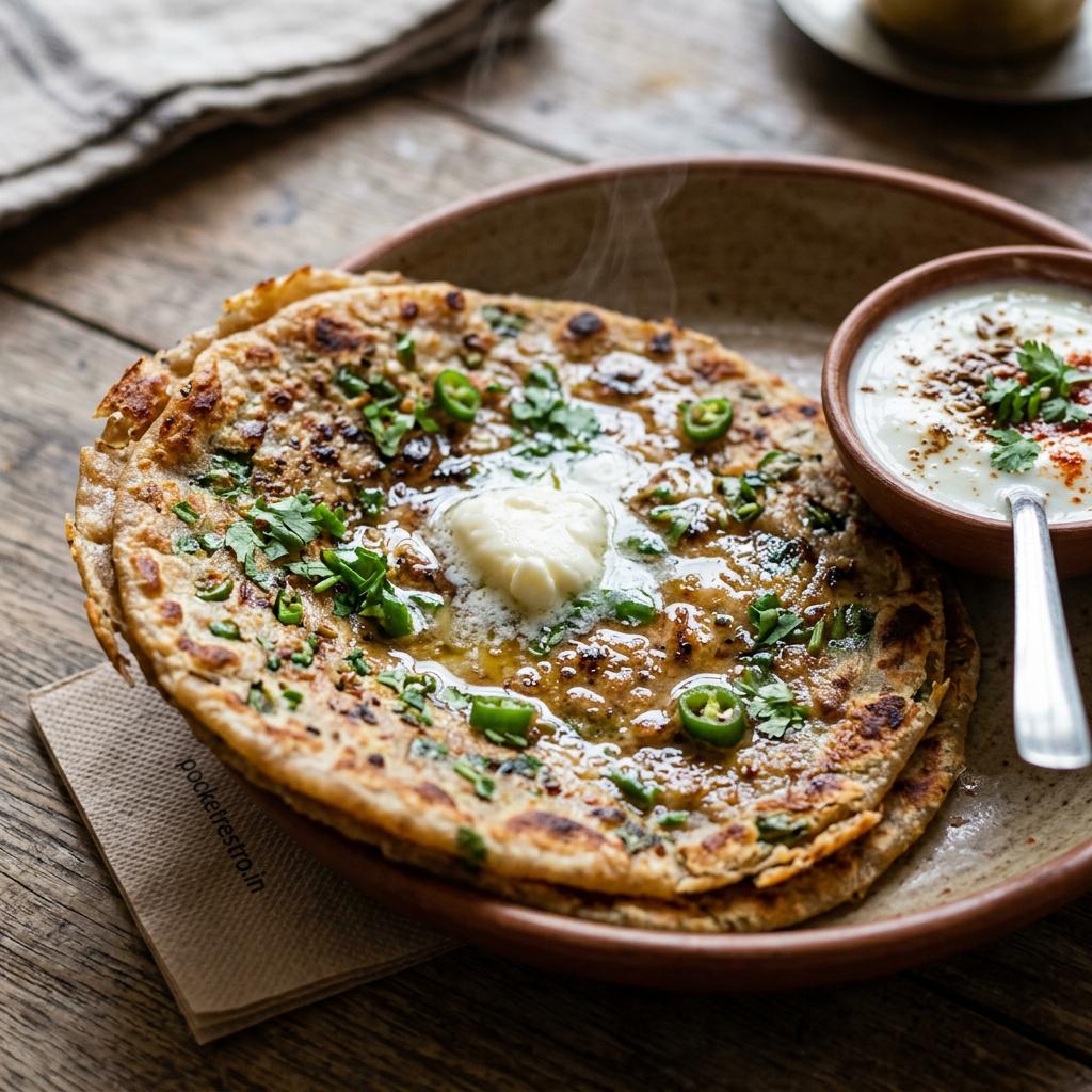 Special Paratha Green Chilli Paratha