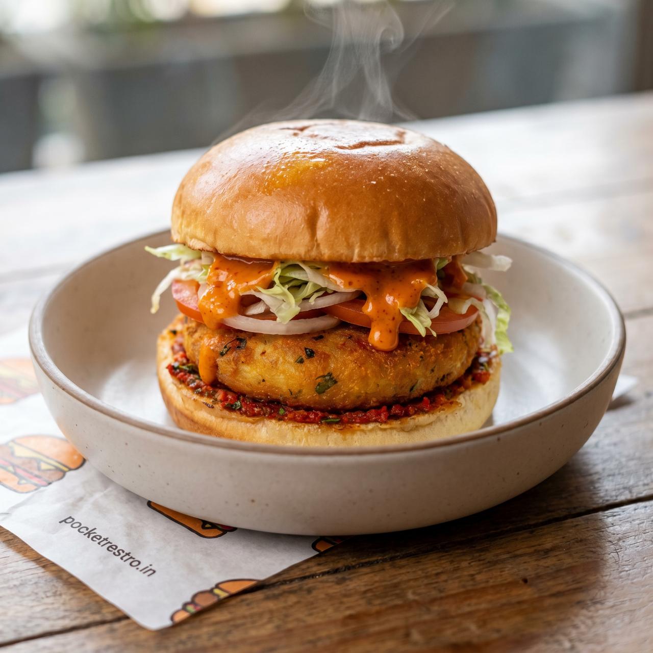 Burger Spicy Aloo Tikki Burger