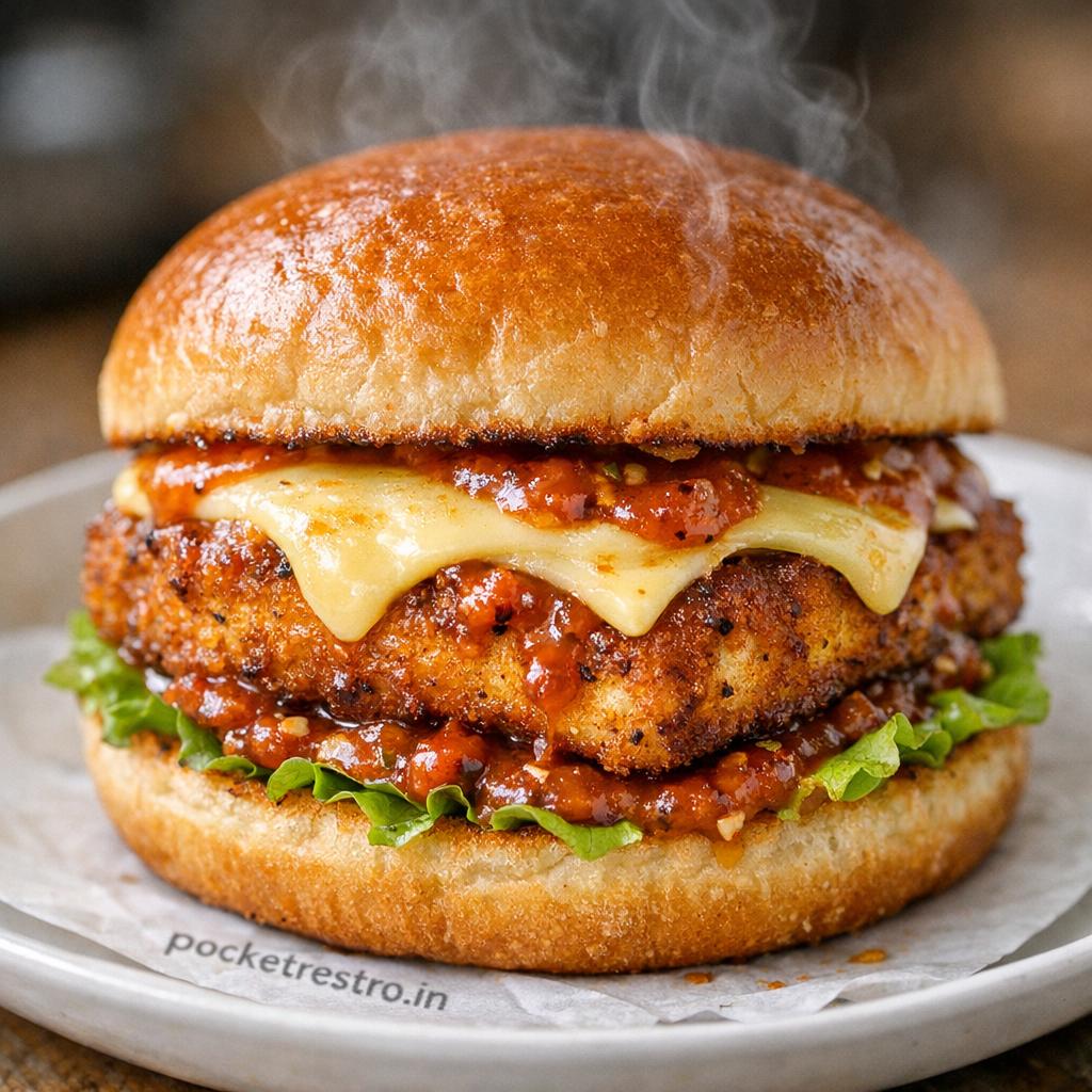 Burger Paneer Spicy Burger