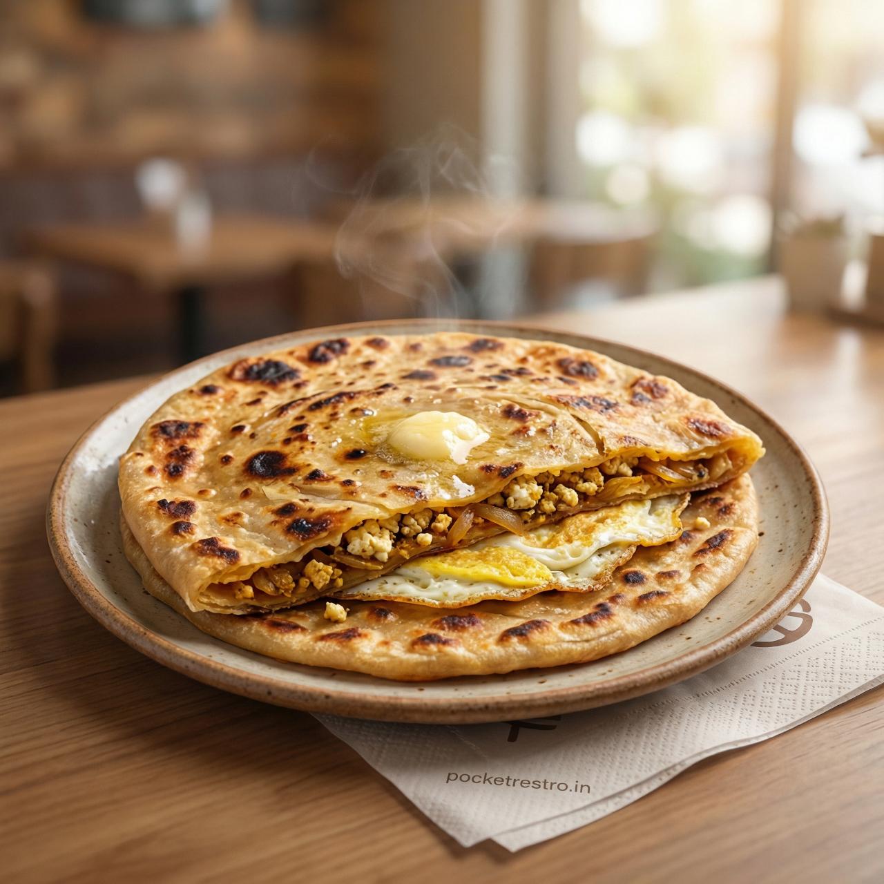 Egg Paratha Paneer Double Egg Paratha
