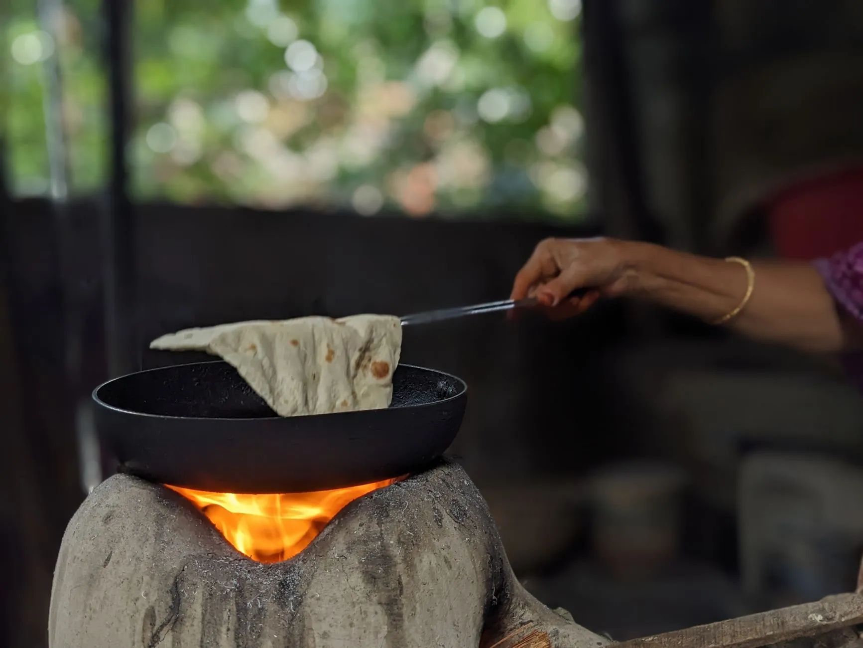 Authentic Kodava Baimbule Palya with Warm Akki Roti