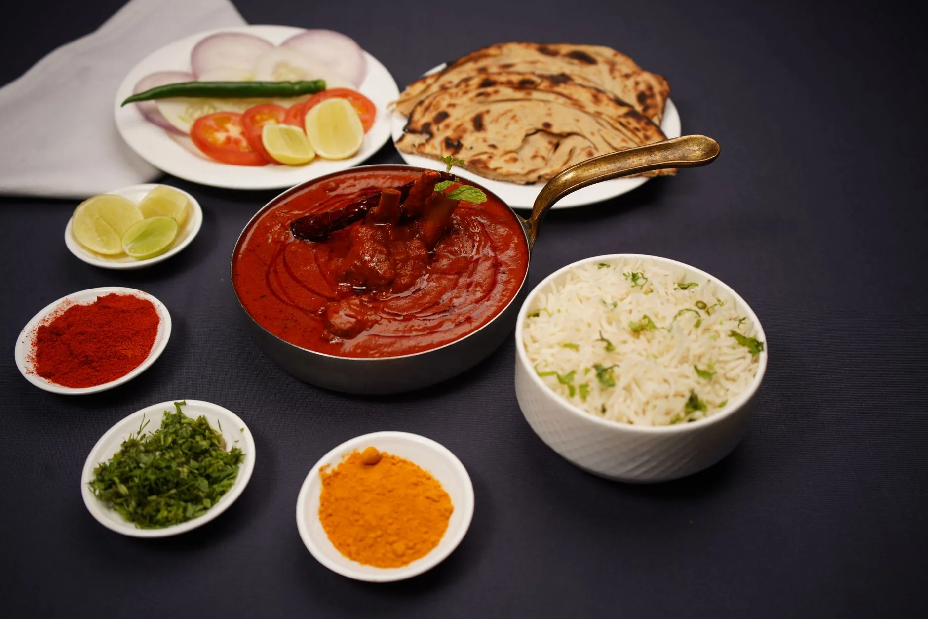 Authentic Jharkhandi Madua Roti with Spicy Tomato Chokha