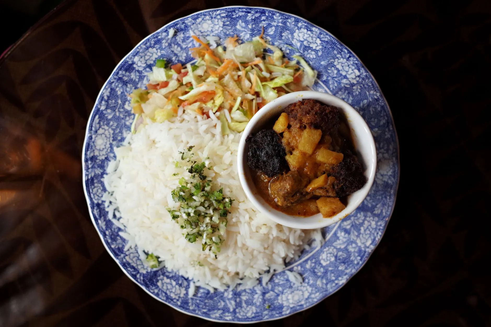 Authentic Assamese Duck Poha Curry with Warm Sticky Rice