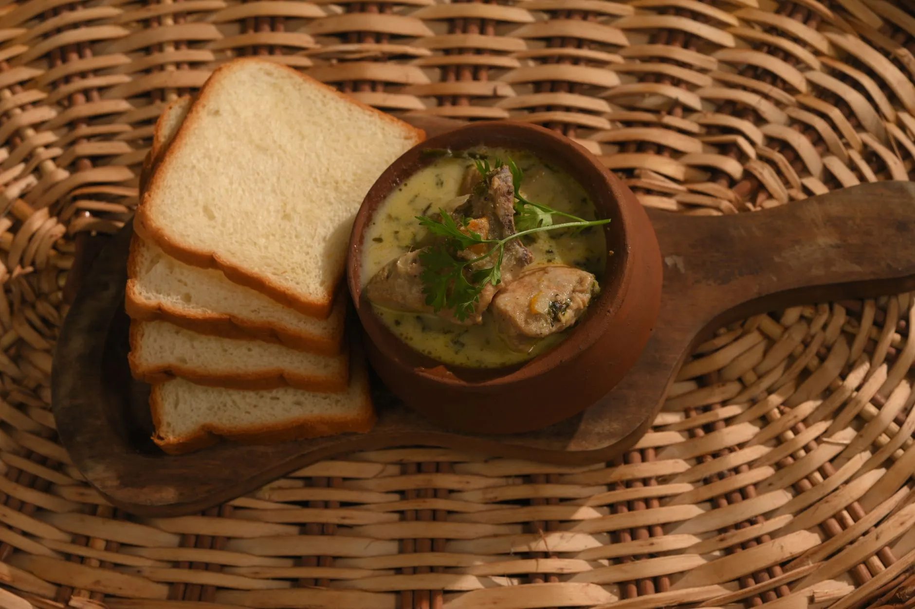 Authentic Goan Sol Kadhi with Warm Pao Bread
