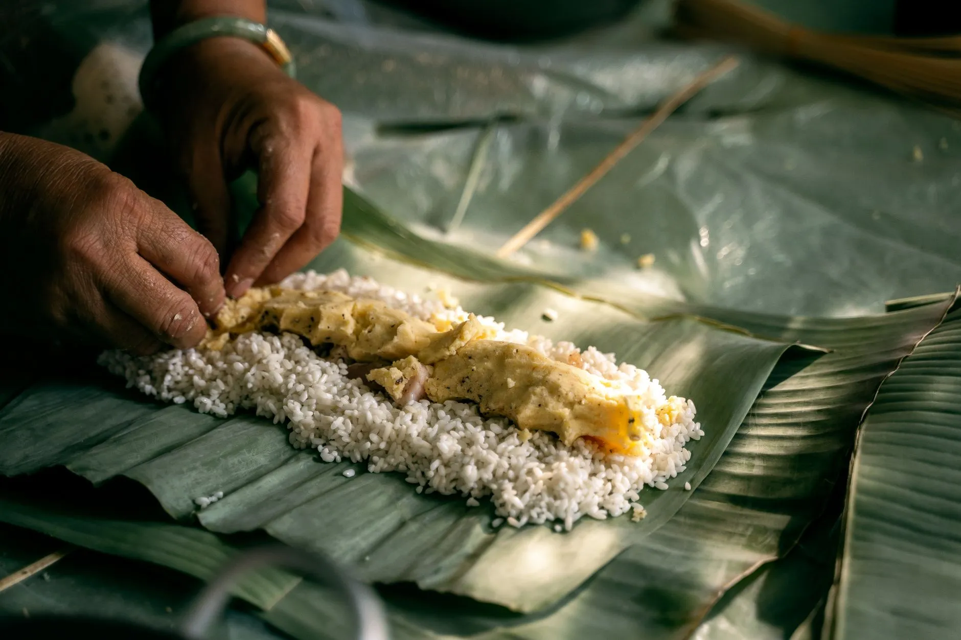 Authentic Mizo Bawkcherh with Warm Sticky Rice