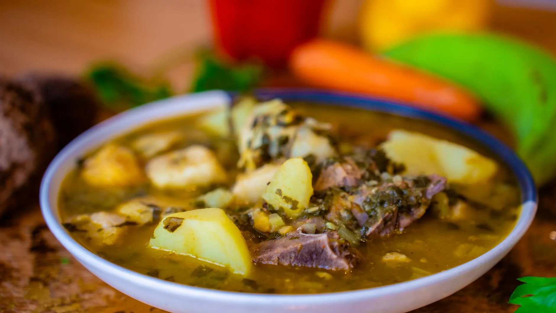Authentic Goan Khatkhate Vegetable Stew with Warm Pao