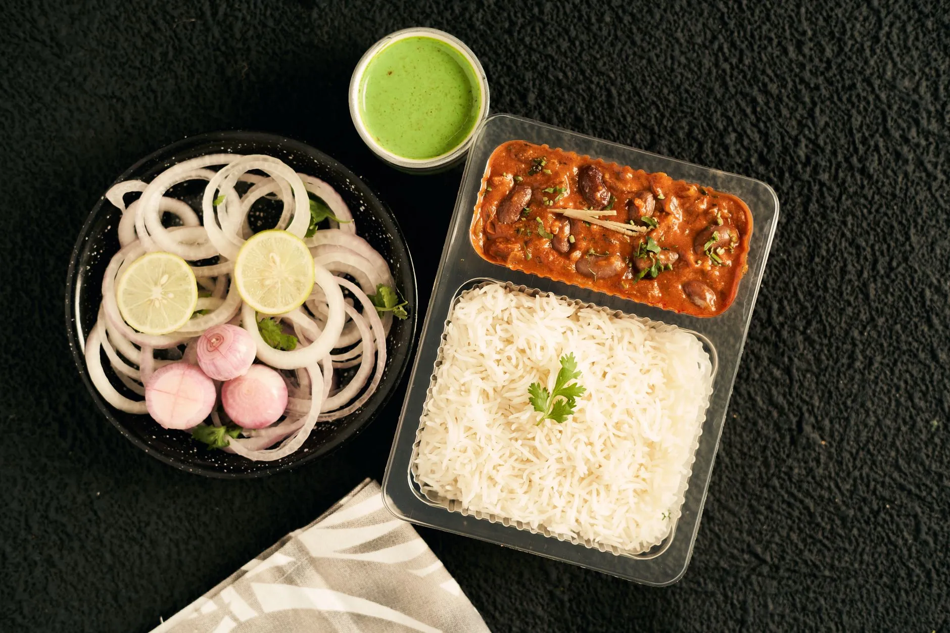 Authentic Kashmiri Rajma Razni with Zeera Rice