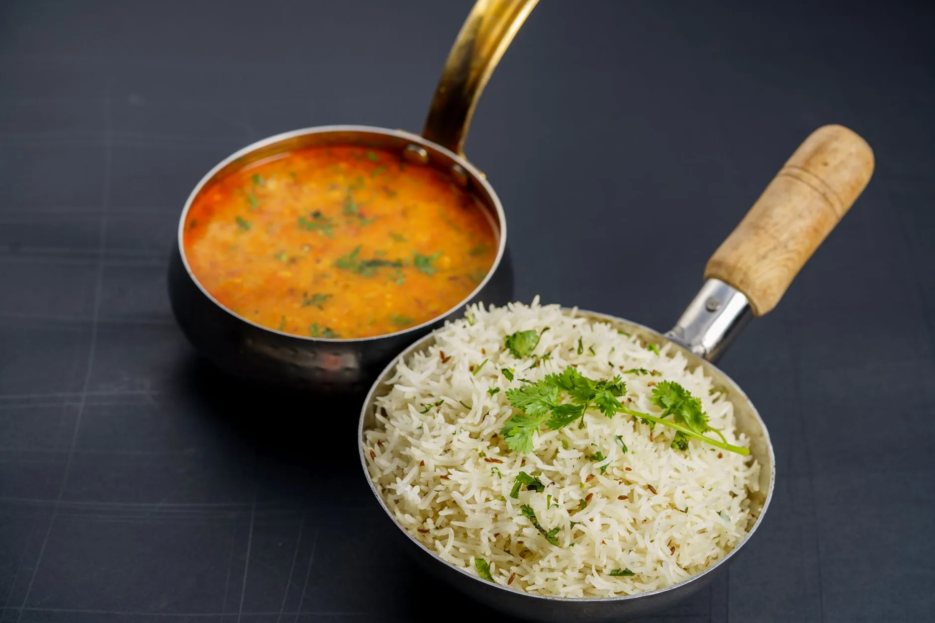 Authentic Konkani Amti Dal with Steam Rice