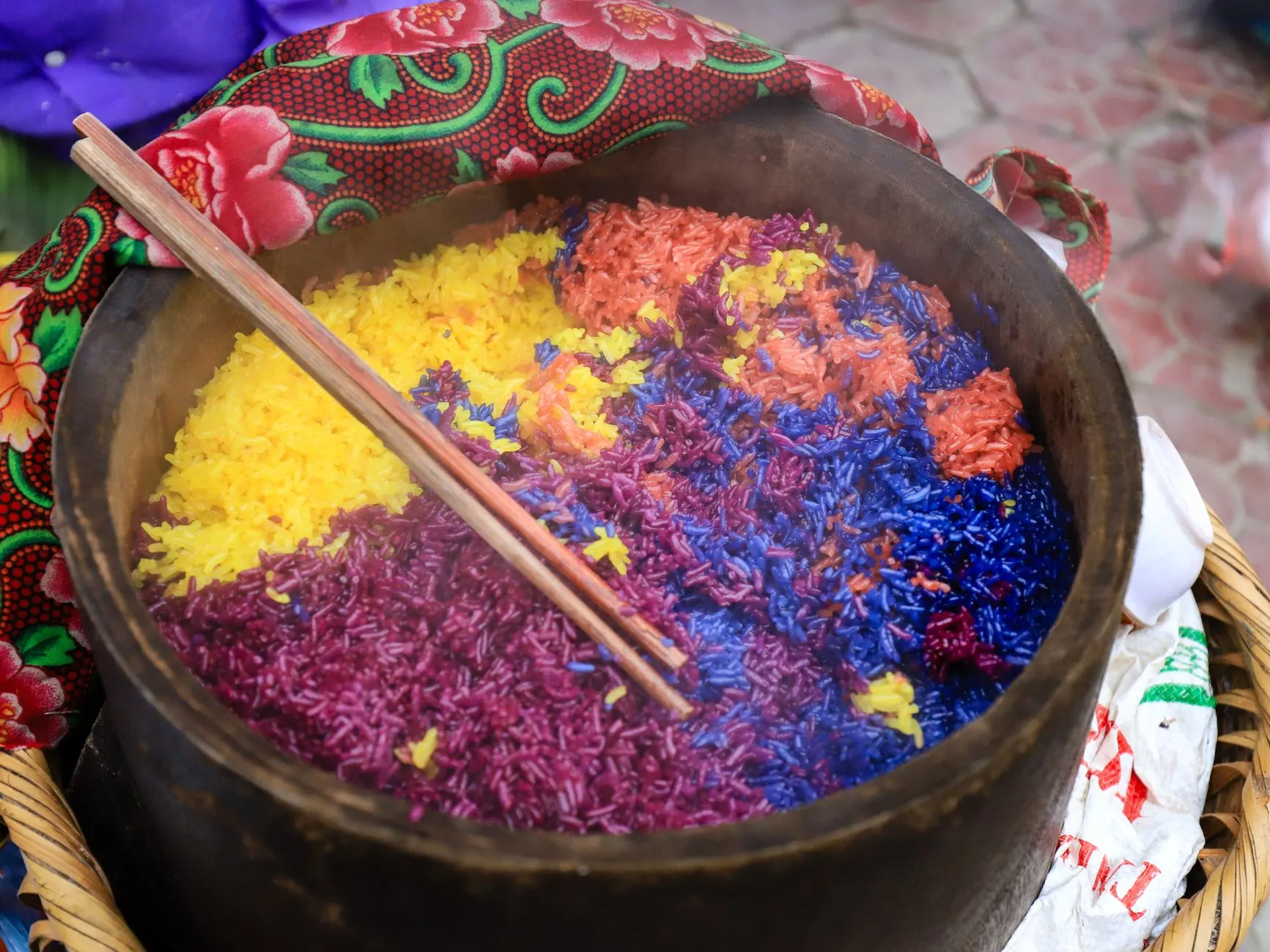 Authentic Tripuri Berma Bujwi with Warm Sticky Rice