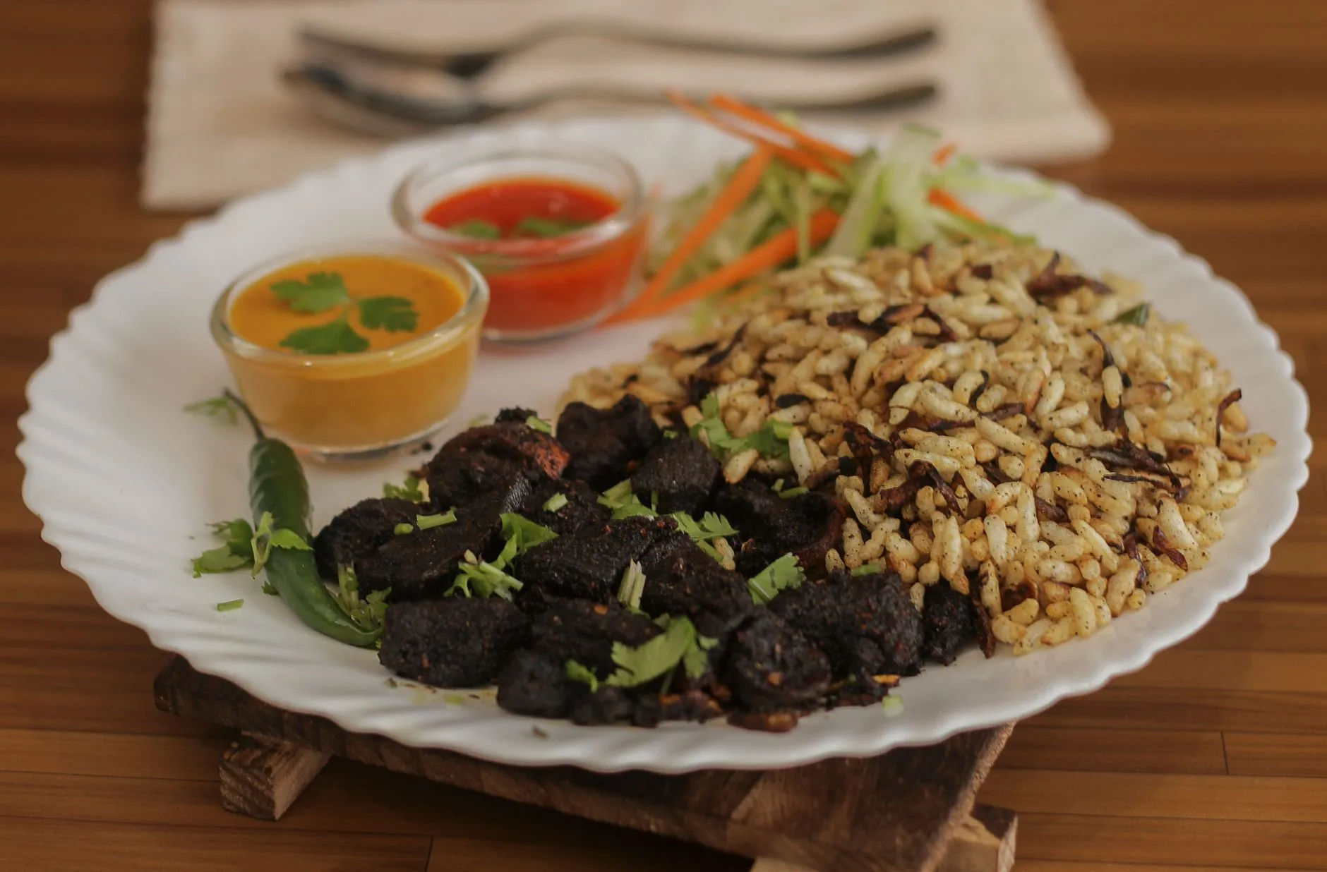 Authentic Odia Pakhala Bhata with Badi Chura