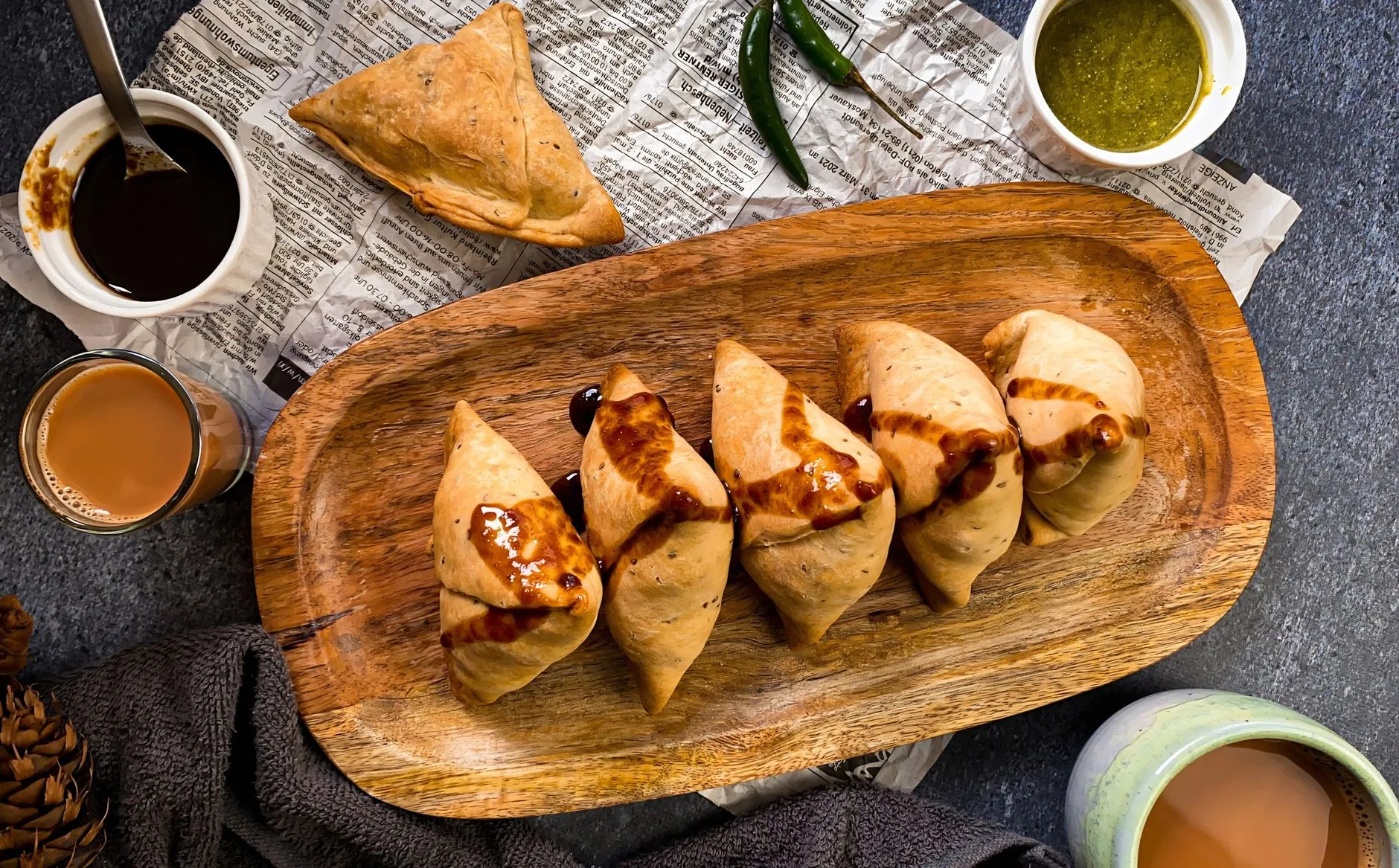 Authentic Himachali Babru with Tamarind Chutney