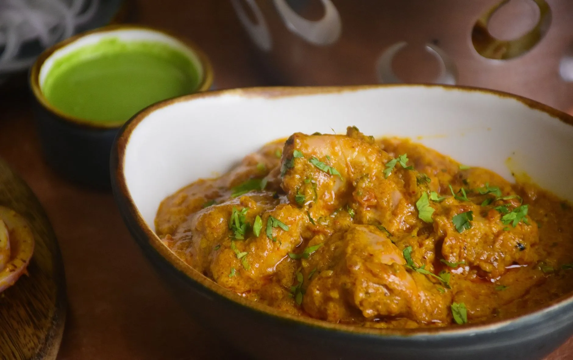 Authentic Malvani Kombdi Vade with Spicy Chicken Curry
